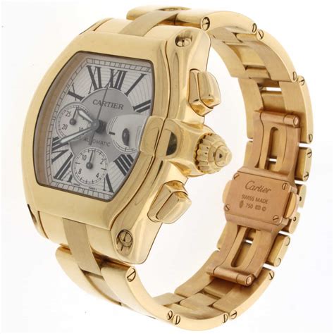 cartier roadster gold watch price